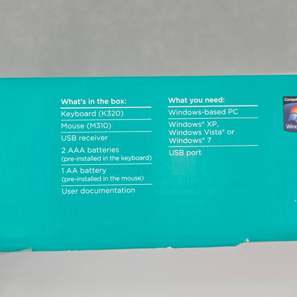 Logitech mk320 Wireless Full Keyboard & Mouse Combo with USB Receiver - Picture 4 of 16